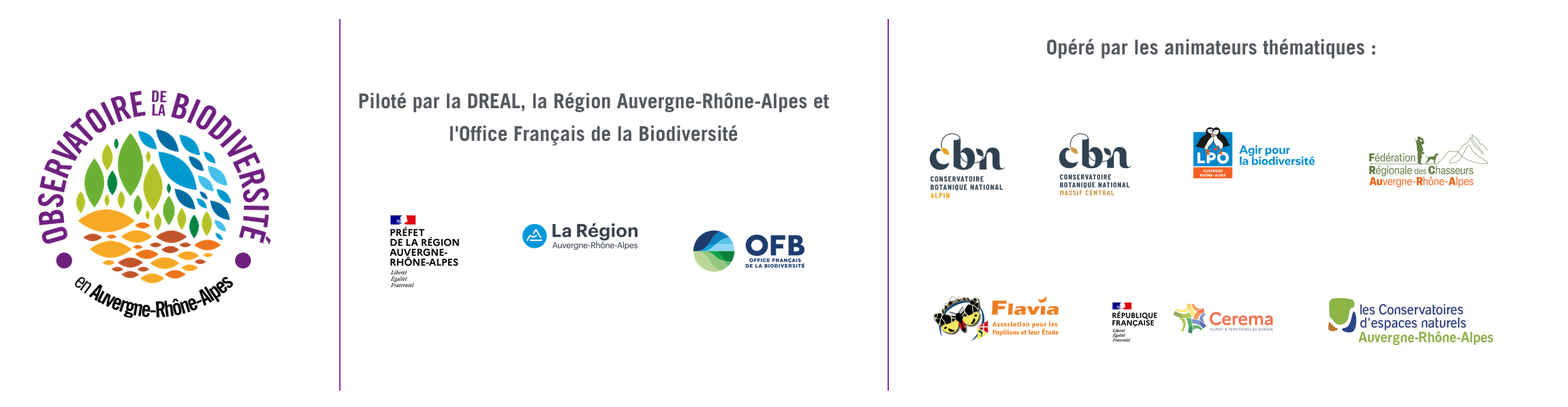 Logos des partenaires porteurs de l'ORB